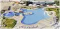 Aerial view of a resort swimming pool in Albena