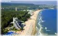 Aerial view of Albena resort and the Black Sea coast