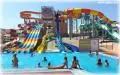 Colourful water park slides in Albena