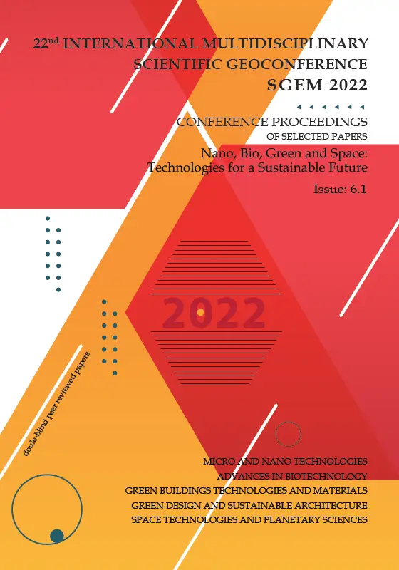 Proceedings SGEM 2022 / Vol. 22, Book6