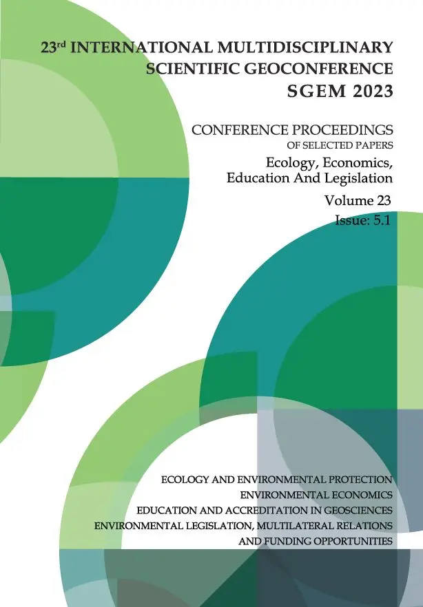 Proceedings SGEM 2023 / Vol 23, Book5